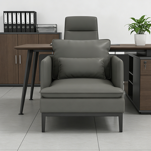 طقم أريكة مكتبية من الجلد بتصميم عصري بسيط، أريكة للمنزل والمكتب والمدرسة، أريكة للفنادق والشقق التجارية - Product Image 6