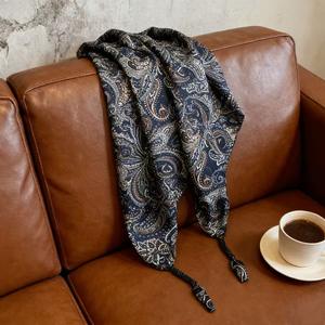 Ceinture en tissu imprimé paisley par transfert thermique en soie, style bohème, pour pantalon, jupe, accessoire foulard de taille - Product Image 5