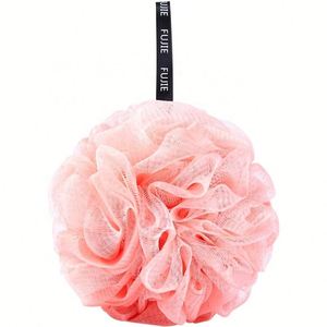 Esponja de Baño Orgánica Grande de 50g, Esponja de Malla para Ducha, Esponja de Baño con Forma de Flor, Linda Esponja Exfoliante para Mujer - Product Image 1