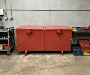 Cajas de herramientas de doble puerta para almacenamiento in situ en sitios de construcción, fábricas y obras, cajas de almacenamiento de alta resistencia - Product Image 2