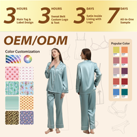 Kemeja Sutra Lengan Panjang Kancing Depan, Baju Tidur Sutra Wanita Mewah, Set Piyama Sutra 100% Sutra Murni, Piyama Sutra, Pakaian Tidur Sutra