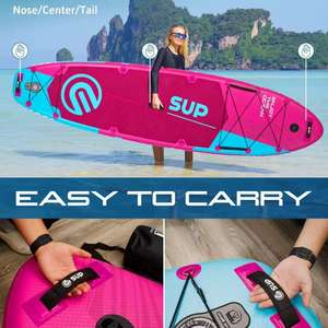 ขนาดใหญ่พิเศษและมั่นคง |   <span class=keywords><strong>SUP</strong></span> 350 กระดานแพดเดิลบอร์ดแบบเป่าลมขนาดกว้าง สำหรับเล่นเซิร์ฟและกีฬาทางน้ำ - Product Image 4