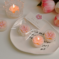 Bougie Parfumée Personnalisée en Forme de Pivoine, Cadeau de Saint-Valentin, Décoration Classique pour la Maison, Décoration de Mariage, Bougie Chauffe-Plat