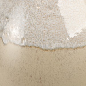 Vaso in ceramica scultoreo arrotondato con finitura testurizzata per soggiorno, camera da letto, decorazioni per la casa - Product Image 6