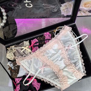 กางเกงชั้นในผ้าไหมน้ำแข็งคุณภาพสูงพิเศษสำหรับผู้หญิง - ระบายอากาศได้ดีและเป็นมิตรกับผิวหนัง กางเกงชั้นในทรงเซ็กซี่แบบเว้าลายเสือดาว - Product Image 2