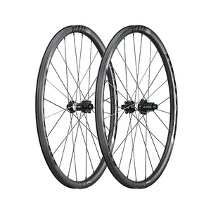 Juego de Ruedas para Bicicleta de Montaña GIOO XCR27 27.5er, Llanta de Carbono (27 mm de Ancho), Freno de Disco, Acabado Mate UD, Rodamientos Sellados - Product Image 1