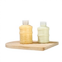 Bouteille en plastique portable avec bouchon à anneau relevable, légère, élégante, réutilisable, pour jus, eau, voyage, usage quotidien
