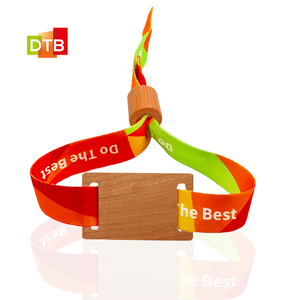 Se puede acceder a las pulseras <span class=keywords><strong>RFID</strong></span> de tarjeta de bambú/madera personalizadas para controlar el pago sin efectivo Pulsera de tela NFC - Product Image 2