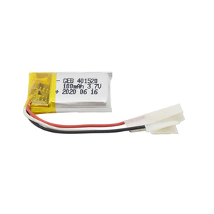 4mm厚フラットリポセルリチウムポリマーイオン電池GEB 401520 3.7V 90mAh 100mAhリチウムイオンポリマー電池 - Product Image 5