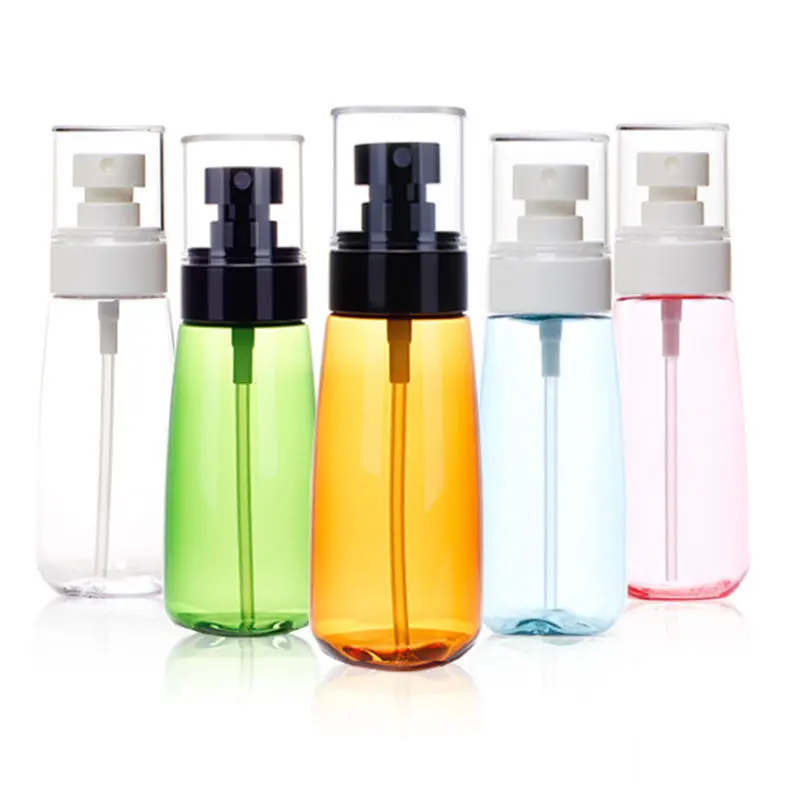 face pink blue cleaning 60ml fine mist empty 50ml cosmetic 80ml 100ml room perfume hair amber petg plastic spray bottle