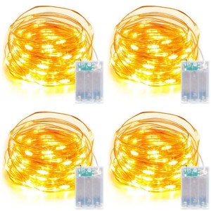 Pin hoạt động <span class=keywords><strong>Micro</strong></span> 100 <span class=keywords><strong>Led</strong></span> 10m dây đồng cổ tích chuỗi ánh sáng để trang trí Giáng sinh Halloween Tiệc Cưới - Product Image 6