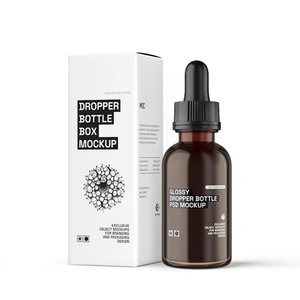 Flacon compte-gouttes écologique huiles essentielles huile de <span class=keywords><strong>barbe</strong></span> carton or argent estampage à chaud UV huile de <span class=keywords><strong>barbe</strong></span> boîte d'emballage - Product Image 1