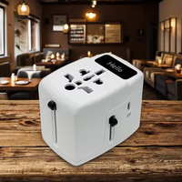 Foxcan GaN PD 35W chargeur d'ordinateur portable type-c charge rapide adaptateur de prise de voyage universel pour UK US AU EU Logo éclairé pour l'utilisation de l'appareil photo