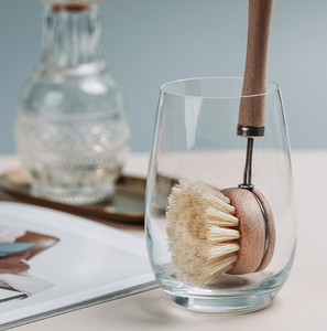 Naturholz Holz Bambus Griff Geschirr bürste Holz Topf Pfanne Bürste Geschirr Küchen geschirr Reinigung Sisal Geschirr Wasch bürste Set - Product Image 4