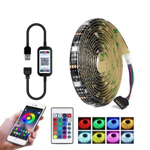 5m USB 5V SMD5050 60leds/m <strong>RGB</strong> TV Backlight <strong>LED</strong> <strong>Strip</strong> <strong>with</strong> Wireless Music Remote <strong>Controller</strong> - Product Image 1
