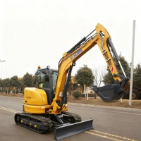 Mini-excavatrice d'occasion XE55E 5t 6t 6 Tonnes, excavatrice sur chenilles, mini-pelleuse 6 Tonnes, petite mini-excavatrice