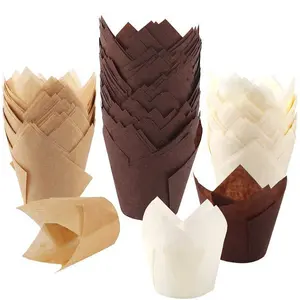 Factory Price Non Stick Tulip Muffin Liners For Both Home And Professional Baking
