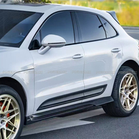 Kits carrosserie de haute qualité pour Porsche Macan 2022-2024 : Lame avant, diffuseur arrière, jupes latérales et spoiler en fibre de carbone style C