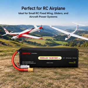 Batterie de drone à longue durée de vie 2500mAh 14.8V 60C pour l'aéromodélisme, les secours d'urgence en extérieur, la lutte contre les incendies, les véhicules aériens sans pilote - Product Image 1