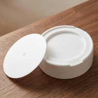 Boîte à snus vide en PP noire, 2 couches, réutilisable, conteneur à tabac 60 ml, pour sachets de caféine et nicotine, aide à l'arrêt du tabac, vente en gros