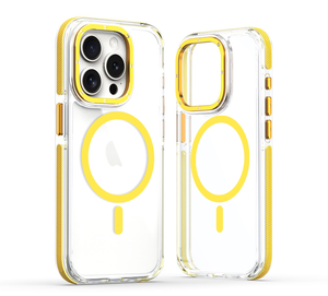 Coque de téléphone magnétique antichoc robuste transparente en PC, TPU, <span class=keywords><strong>TPE</strong></span>, anti-jaunissement, pour 17 Pro Max – Nouveauté 2026, Vente Flash - Product Image 2
