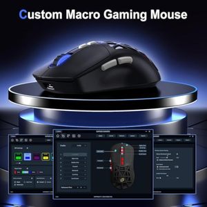 SADESワイヤレスゲーム用マウストライモード接続ウルトラライト53g交換可能マイクロスイッチとRGBバックライト付き - Product Image 5