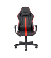 Chaise de jeu ergonomique professionnelle personnalisée, de style moderne, noire et rouge, best-seller
