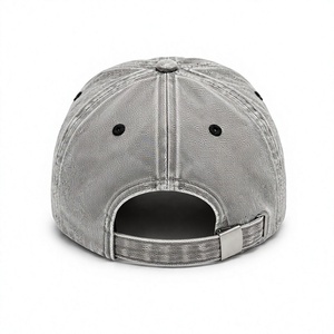 Gorra de Mezclilla Bordada Personalizada al por Mayor, 6 Paneles, Gorra de Alta Calidad con Perfil Bajo Sin Estructura y Precurvada - Product Image 4