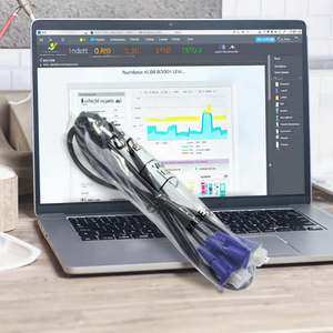 1.5m 1.8m 3m 5m 10m 15m Long VGA 3 + 2 Mâle à Mâle PVC Polybag Bleu Câble pour Moniteur VGA <span class=keywords><strong>vers</strong></span> VGA 3 + 5 HD Câble Vidéo - Product Image 1