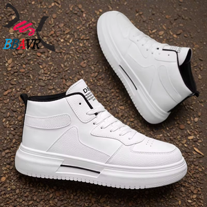 Zapatillas de Skate Casuales de Caña Alta para Hombre, Blancas, Talla Pequeña, con Suela Gruesa, para Estudiantes, Primavera-Verano - Product Image 5