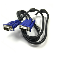 Kabel VGA Berkualitas Tinggi 4+5 Male to Male Kecepatan Tinggi 15 Pin 1.5m untuk PC