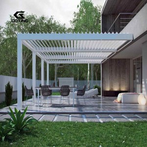 Pérgola de Aluminio Retráctil Personalizada con Revestimiento de Láminas, Impermeable, Resistente al Viento, Ecológica, para Balcón, Terraza, <span class=keywords><strong>Techo</strong></span> de Sombra para Jardín - Product Image 6