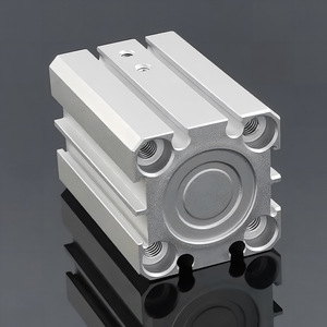 QDK DKS Rotary <b>Clamping</b> Cylinder Aluminum Body Threaded Connection Plate Type 2 Years Warranty - Product Image 1