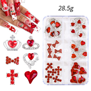 Kit de Cristales de Uñas 3D de Diferentes Formas, Caja de Diamantes de Imitación Dorados para Decoración de Manicura - Product Image 6