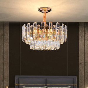 Luxus Kristall Kronleuchter Villa Pendel leuchte Modernes Hotel Esszimmer Hängelampe Pendel leuchte für Villa - Product Image 2