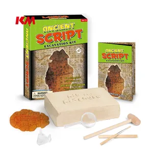 Hochwertiges Dig And Discover Ancient Script Ausgrabungs kit Lernspiel zeug Deluxe Ancient Script Dig Kit für Kinder