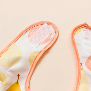 مريلة من البوليستر قابلة لإعادة الاستخدام حسب الطلب OEM ، بدون أكمام مع حلقة خطاف للرضع ، مريلة جيب يمكن ارتداؤها للأطفال الرضع - Product Image 5