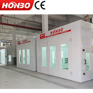Cabine de peinture à infrarouge avec plancher encastré et chauffage intégré pour atelier de réparation automobile 4S - Product Image 6