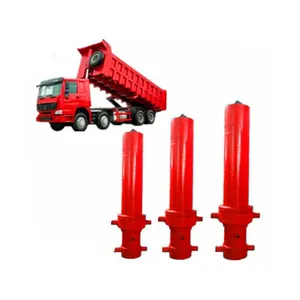 3 Stages Telescopic Hydraulic Cylinders For Dump Truck