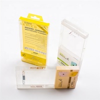 Boîte d'emballage de téléphone portable en plastique pliable transparente en PVC PET personnalisée