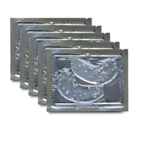 Patchs Oculaires Hydratants en Collagène Végétalien Bio, Enrichis en Vitamine C, avec Poids, pour Nourrir, Illuminer et Réparer