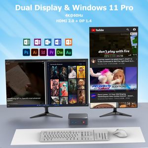 Mới nóng bán AK10 Pro win11 12th <span class=keywords><strong>Intel</strong></span> N100 16GB DDR4 512 GB SSD mini Xách Tay PC cho On-The-Go tính toán - Product Image 5