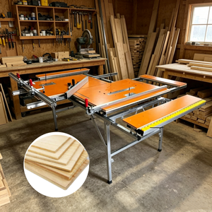 <span class=keywords><strong>Table</strong></span> de travail multifonctionnelle pour le travail du bois, 2200 mm de long, avec système de levage inversé, <span class=keywords><strong>rail</strong></span> de guidage pliable et établi coulissant pour le travail du bois - Product Image 1