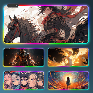 Alfombrilla de ratón RGB al por mayor, alfombrilla de juego para ordenador, alfombrilla antideslizante para teclado de Jugador - Product Image 3