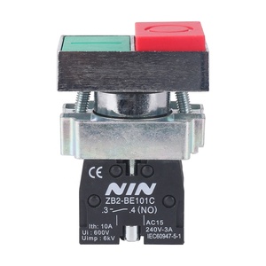 Pergantian XB2-BL8425 catu daya BL8325 saklar tombol tekan ganda darurat logam - Product Image 2