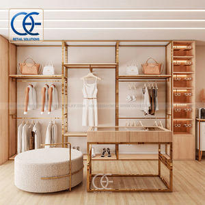 可持续精品内饰服装店设备服装货架服装展示架和货架 - Product Image 3