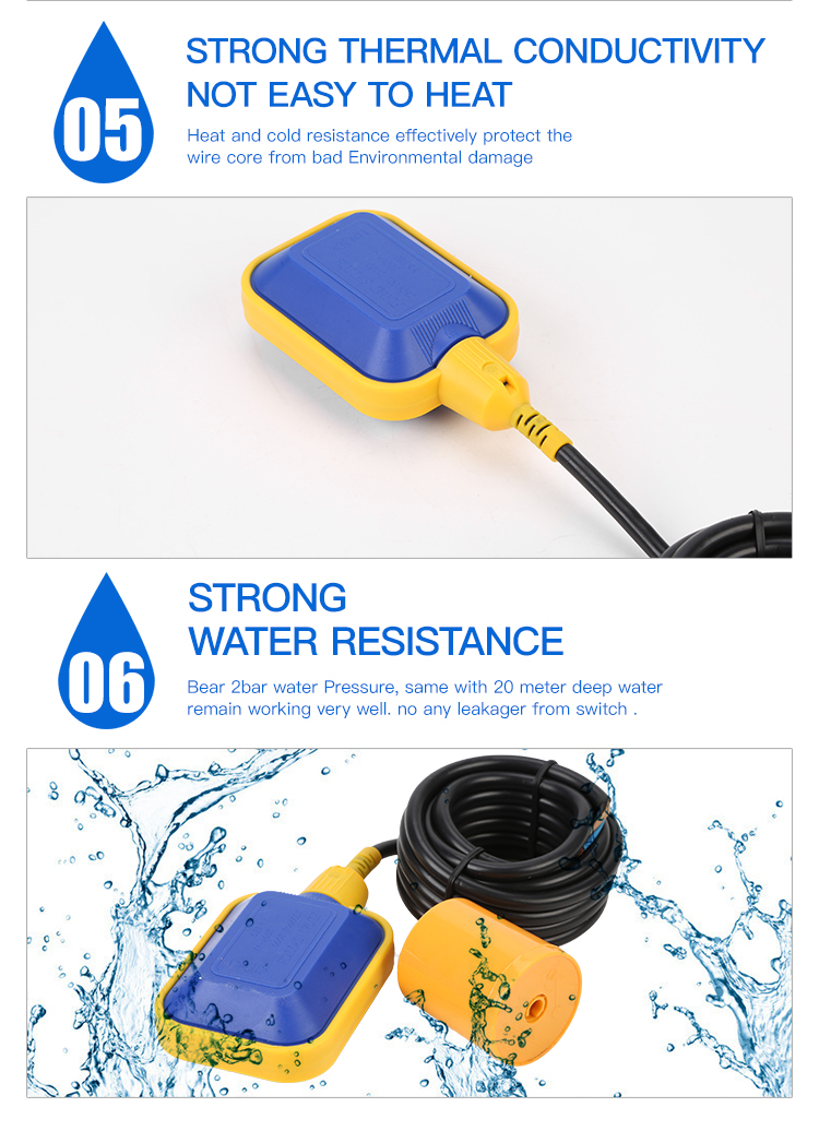 Water tank trough float switch level controller