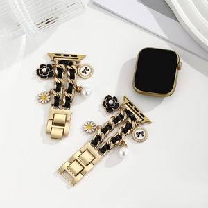 Nueva Correa de Reloj de Acero Inoxidable con Diseño de Flor de Camelia y Hebilla para Relojes <span class=keywords><strong>6</strong></span>, 5, 4 y 3 - Product Image 3