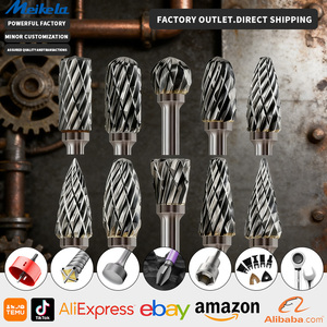 ตะไบทังสเตนคาร์ไบด์ตัดคู่ชุดหัวเจาะเหล็กเกรดอุตสาหกรรม10ชิ้น - Product Image 1