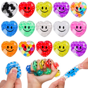 Juguete Antiestrés Personalizado con Forma de Corazón, Bola de Agua, Juguete <span class=keywords><strong>para</strong></span> Aliviar el Estrés, Gadget Colorido <span class=keywords><strong>para</strong></span> Jóvenes, Venta al Por Mayor - Product Image 1